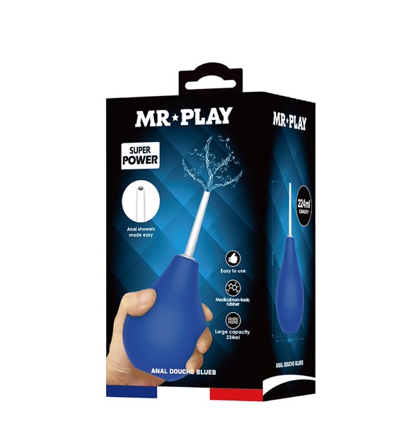 GRUSZKA MR PLAY SUPER POWER ANAL DOUCHE BLUE