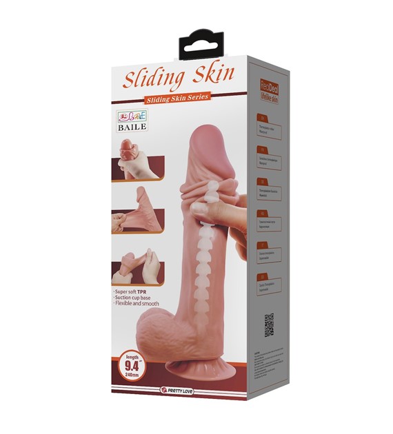 DILDO SLIDING SKIN 9,4”