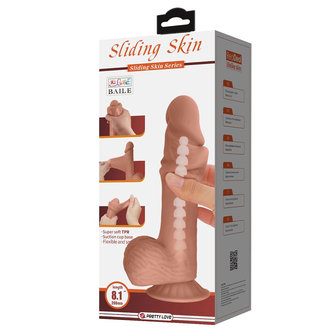 DILDO SLIDING SKIN 8,1”