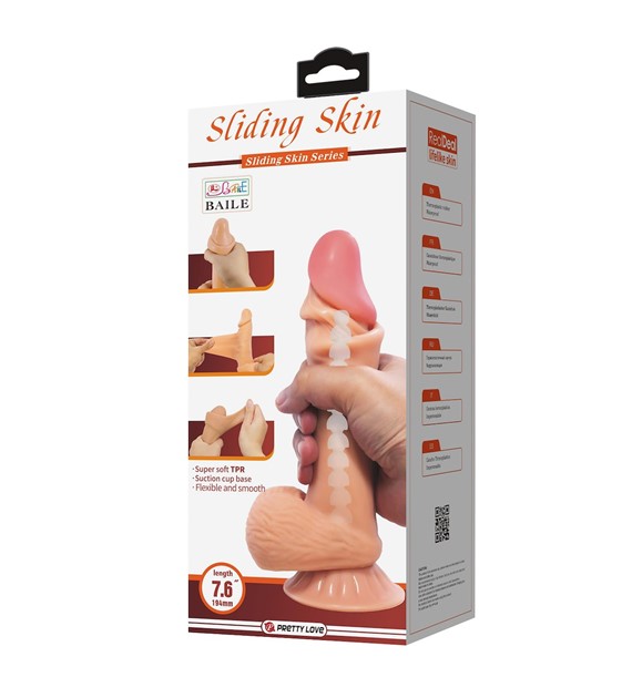 DILDO SLIDING SKIN 7,6”