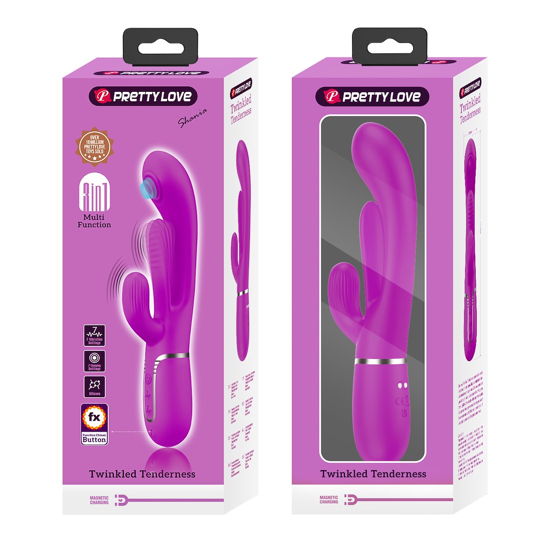 VIBRATOR PRETTY LOVE TWINKLED TENDERS PURPLE