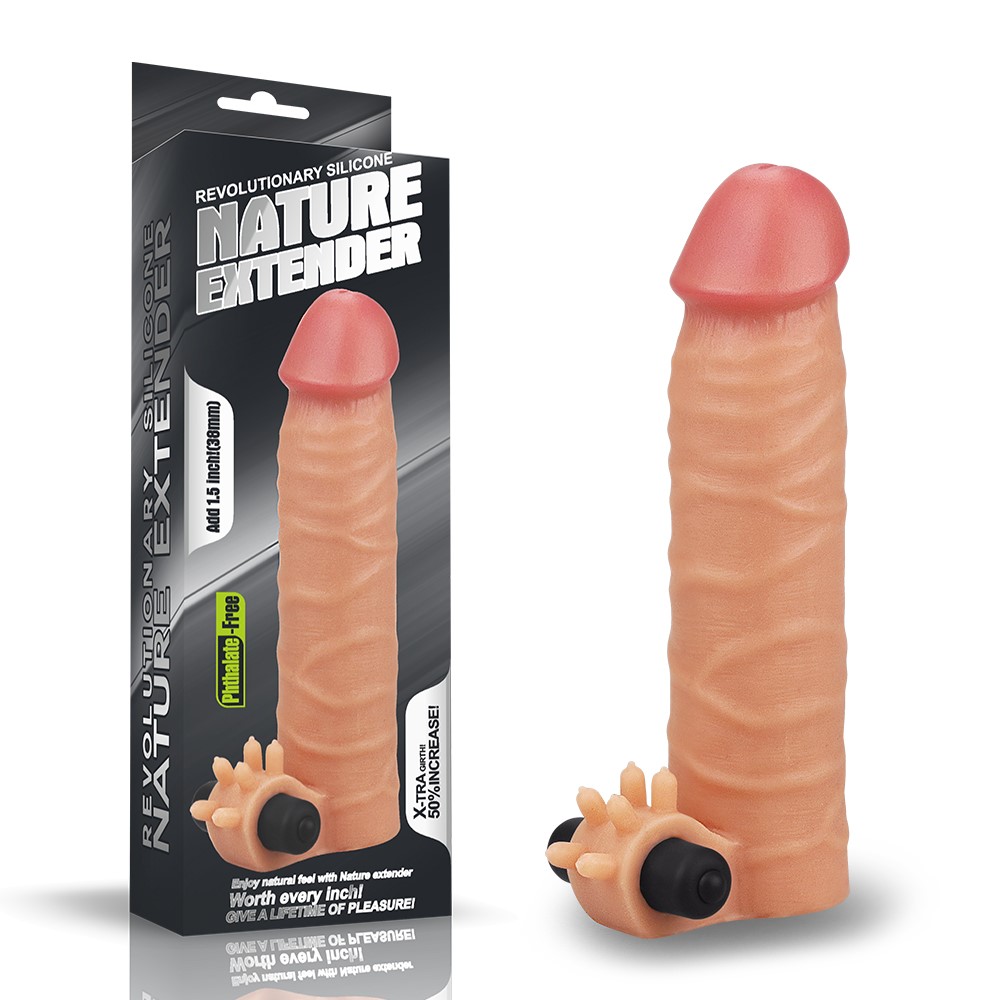 ADD 1.5 VIBRATING SILICONE EXTENDER     