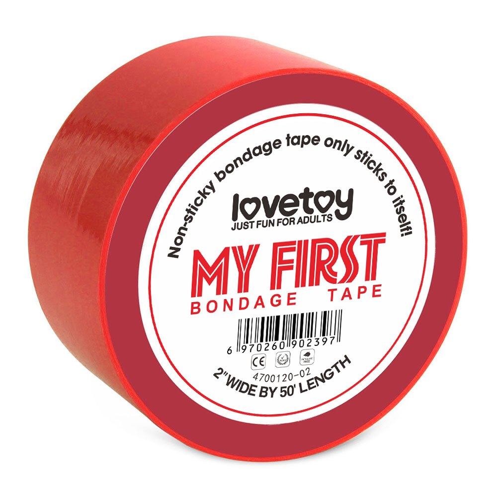 MY FIRST NON STICKY BONDAGE TAPE RED