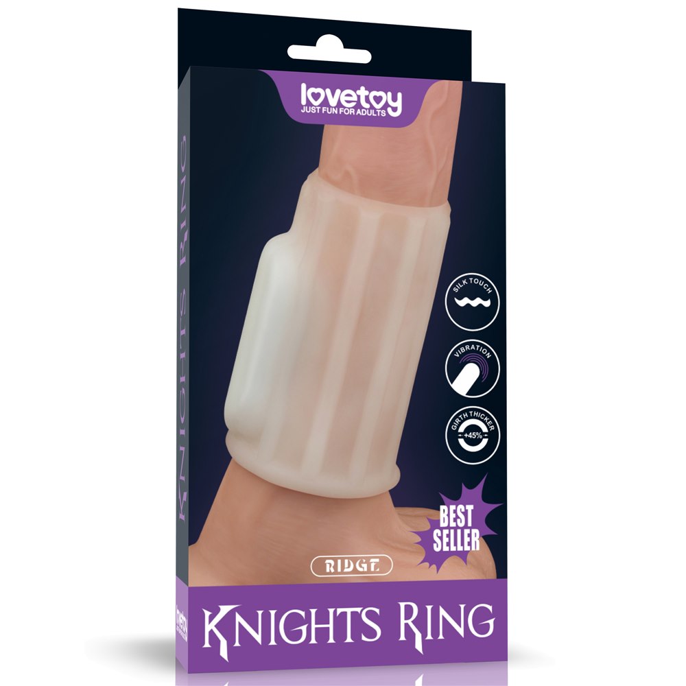 PIERŚCIEŃ NAKŁADKA VIBRATING RIDGE KNIGHTS RING (WHITE)