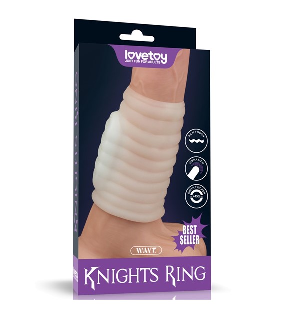 VIBRATING WAVE KNIGHTS RING (WHITE)