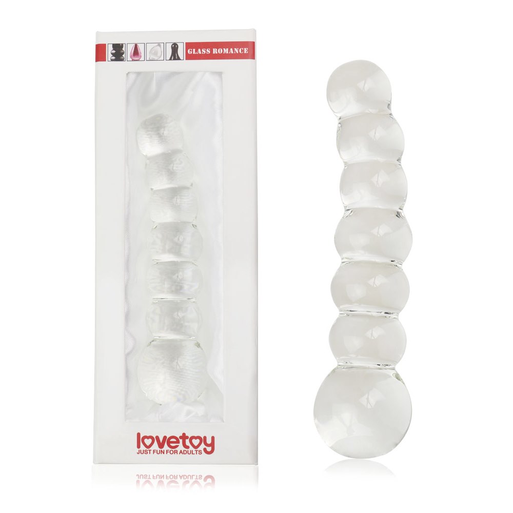 DILDO 6.8  GLASS ROMANCE PRZEZROCZYSTY