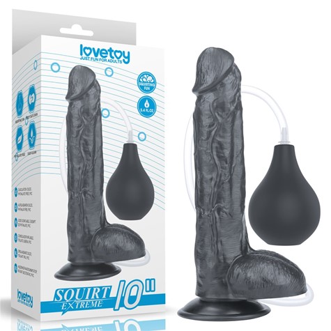 DILDO 10'' SQUIRT EXTREME DILDO – BLACK