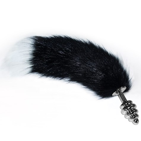GORGEOUS METAL ANAL TAIL ( SILVER )