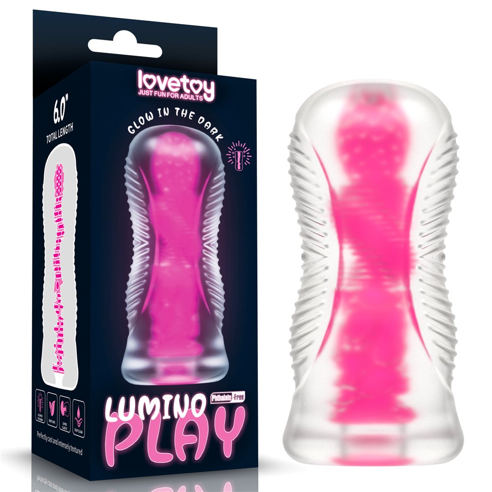 MASTURBATOR 6.0'' LUMINO PLAY MASTURBATOR - PINK GLOW