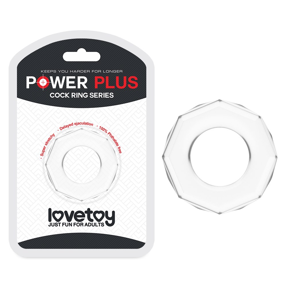 PIERŚCIEŃ POWER PLUS COCKRING PRZEZROCZYSTY