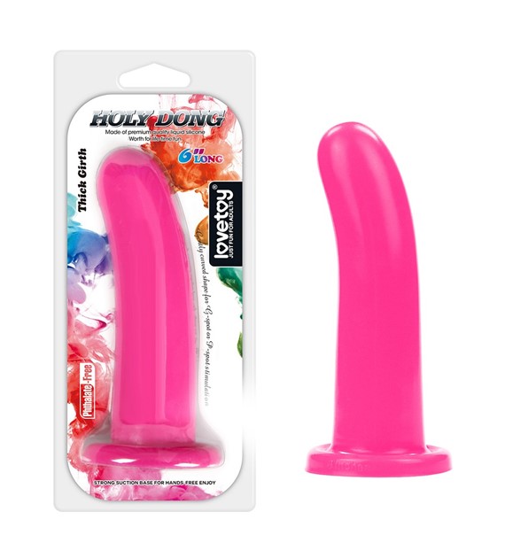 SILICONE HOLY DONG LARGE RÓŻOWY