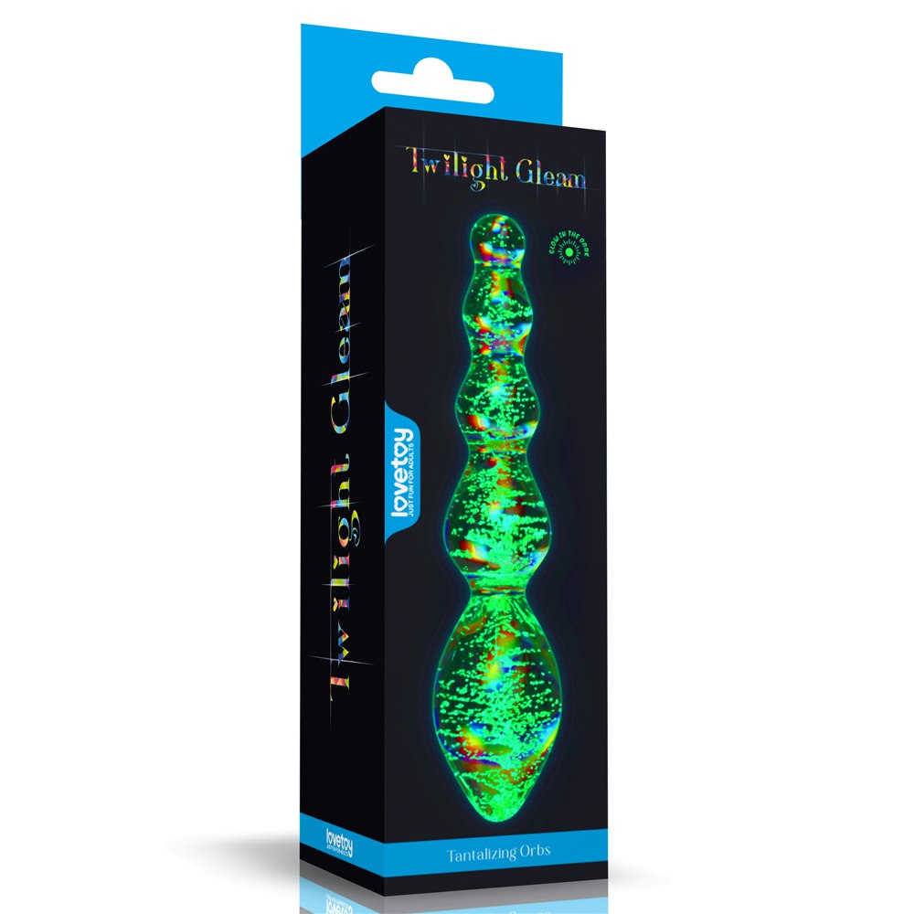 GLOW-IN-THE-DARK TWILIGHT GLEAM GLASS DILDO