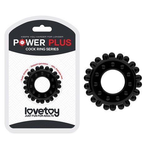 PIERŚCIEŃ POWER PLUS COCKRING CZARNY