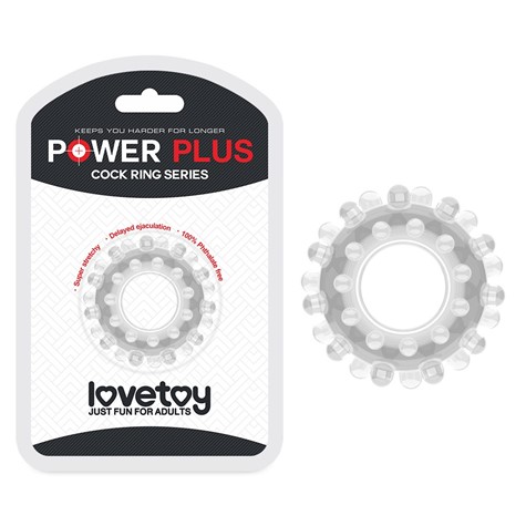 PIERŚCIEŃ POWER PLUS COCKRING PRZEZROCZYSTY