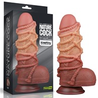 9.5'' DUAL LAYERED PLATINUM SILICONE COCK WIT