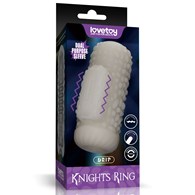 MASTURBATOR KNIGHTS RING VIBRATING DUAL PURPOSE SLEEVE-DRIP