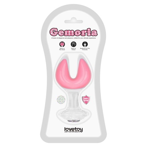 GEMORIA SILICONE BUTT PLUG (GLOW-IN-THE-DARK)