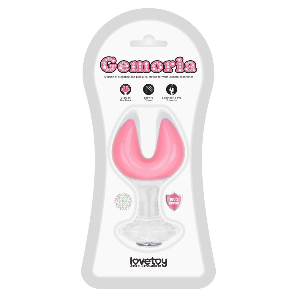 GEMORIA SILICONE BUTT PLUG (GLOW-IN-THE-DARK)