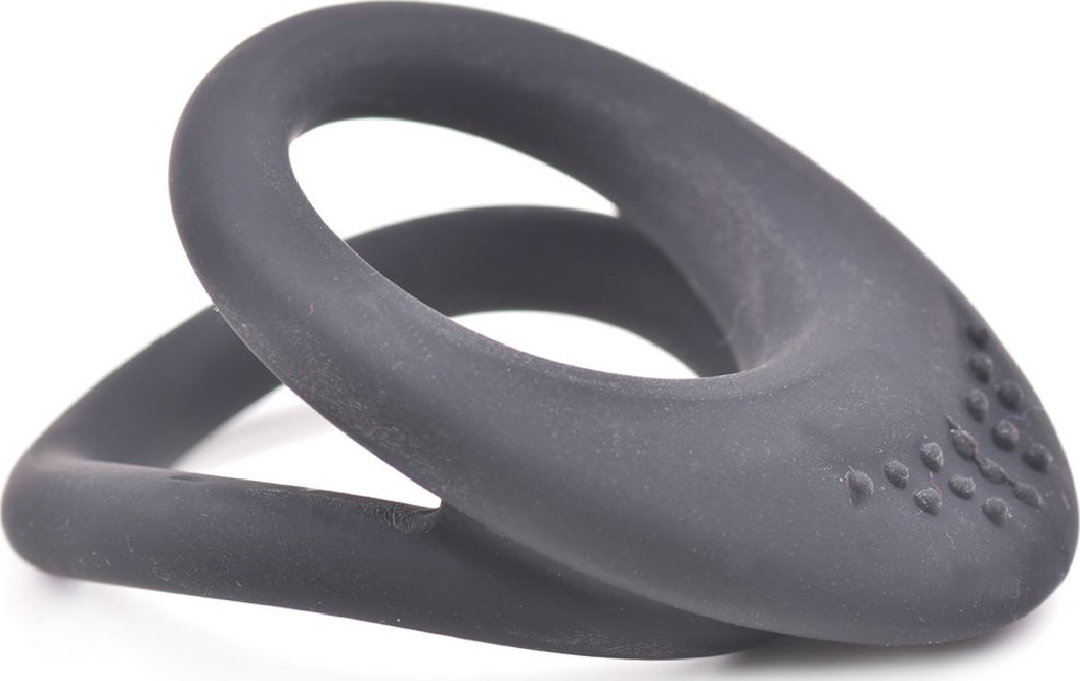 DOUBLE ERECTION RING BLACK GUILTY TOYS 