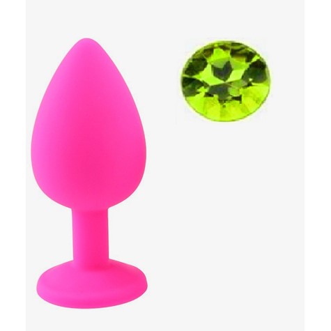 BUTTPLUG LARGE PINK/GREEN GUILTY TOYS