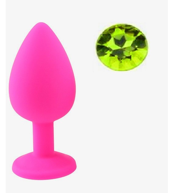 BUTTPLUG LARGE PINK/GREEN GUILTY TOYS
