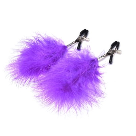 GUILTY TOYS PURPLE PUFF NIPPLE CLAMPS
