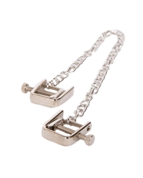 ADJUSTABLE CHAIN NIPPLE CLAMPS GUILTY TOYS