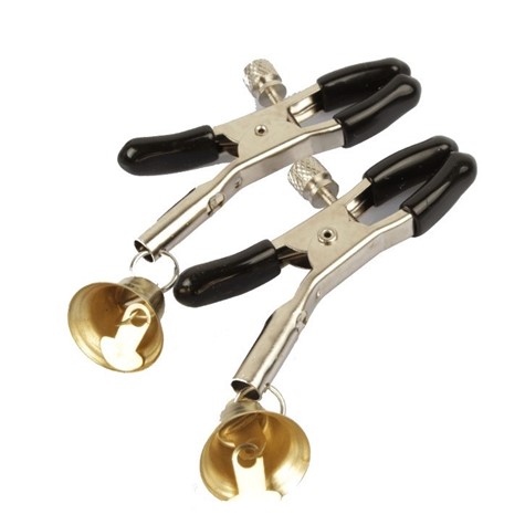 NIPPLE CLAMPS WITH GOLD BELL MOKKO TOYS 