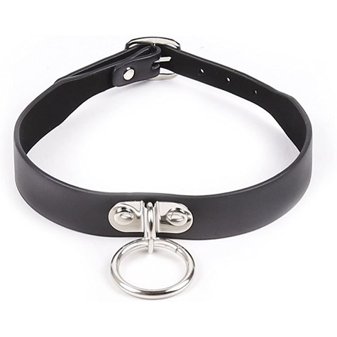 I'M YOURS COLLAR WITH RING BLACK MOKKO TOYS