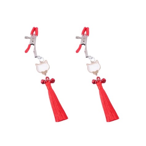 NIPPLE CLIPS WITH TASSELS AND BELLS MOKKO TOYS
