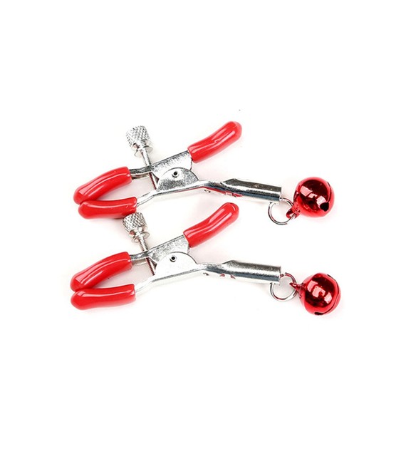 ZACISKI NIPPLE CLAMPS WITH RED BELL MOKKO TOYS