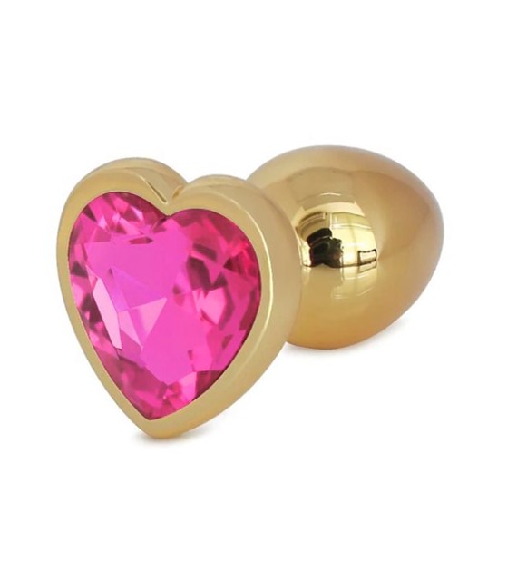 DOP ANAL HEARTY BUTTPLUG LARGE GOLD/PINK PASSION LABS