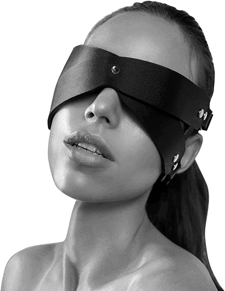 REVERSIBLE EYE MASK BLACK-RED PASSION LABS