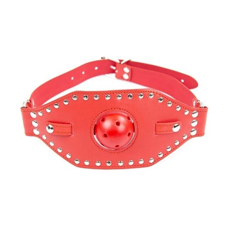 BALLGAG WITH MOUTH MASK RED PASSION LABS