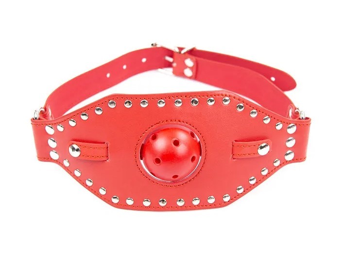 BALLGAG WITH MOUTH MASK RED PASSION LABS