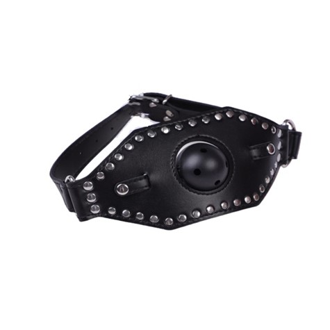 BALLGAG WITH MOUTH MASK BLACK PASSION LABS