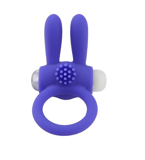 PASSION LABS PURPLE VIBRATING BUNNY PENIS RING