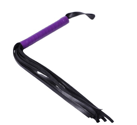 MY FETISH WHIP BLACK/PURPLE 48 CM FETISH LOVE