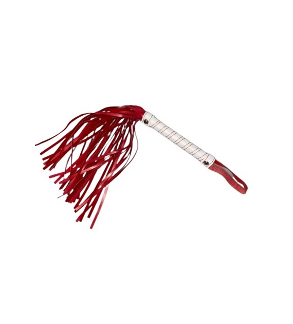 HOT PASSION WHIP RED/ALB 40 CM FETISH LOVE