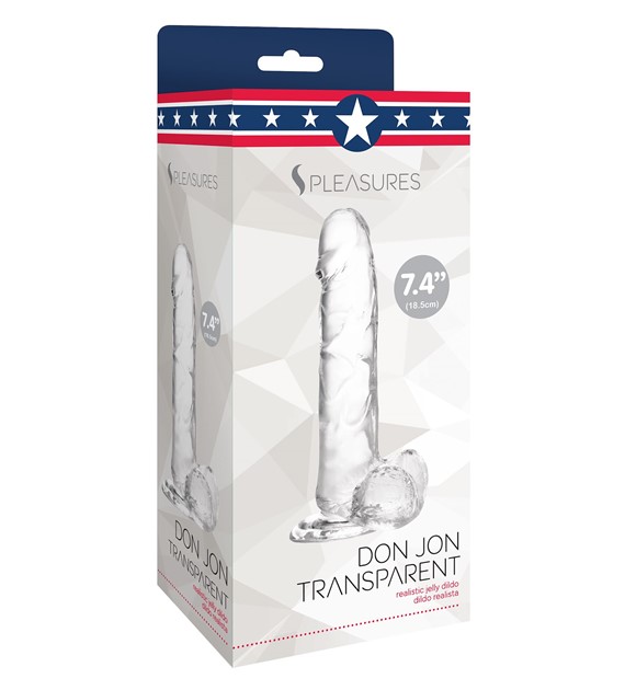 JELLY DILDO TRANSPARENT L