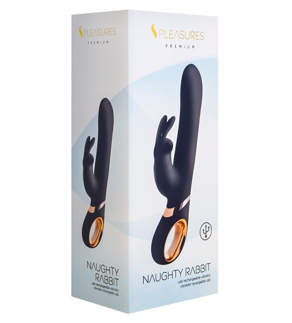 WIBRATOR NAUGHTY RABBIT BLACK