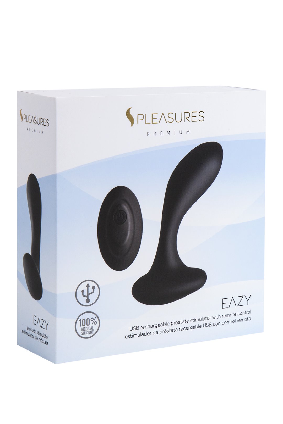 MASAŻER PROSTATY EAZY PLUG W/ REMOTE - BLACK