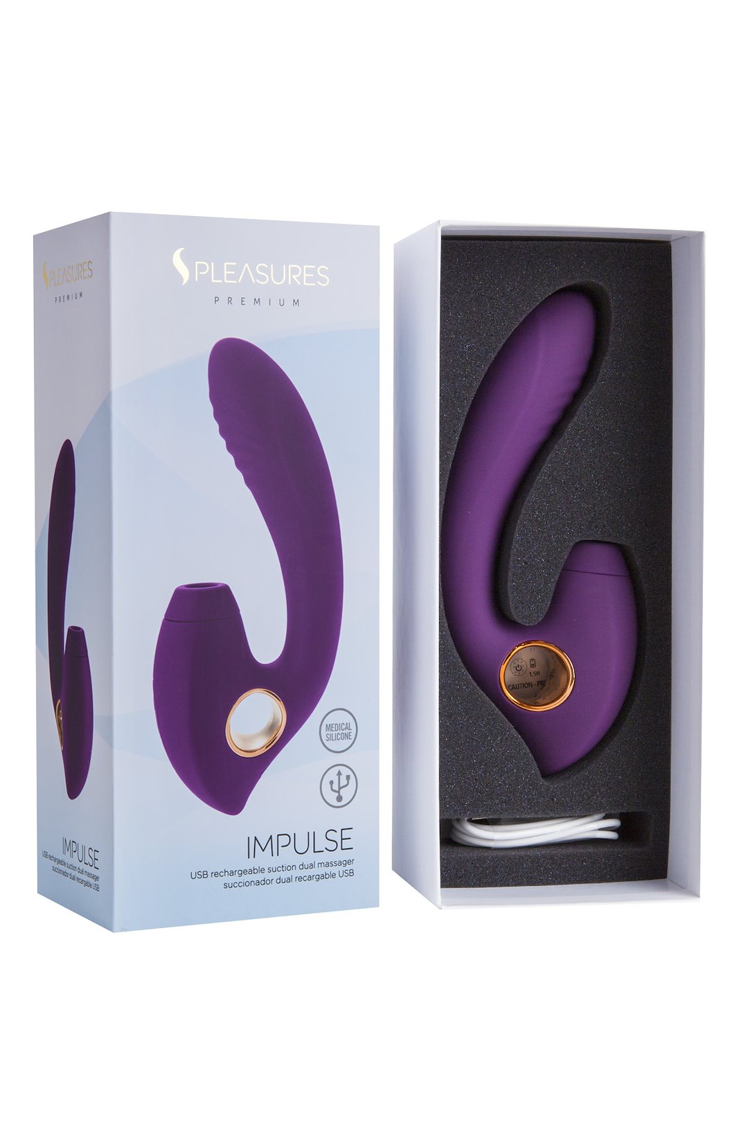 VIBRATOR IMPULSE - PURPLE / GOLD