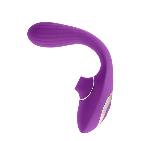 VIBRATOR DUAL SUCTION PURPLE