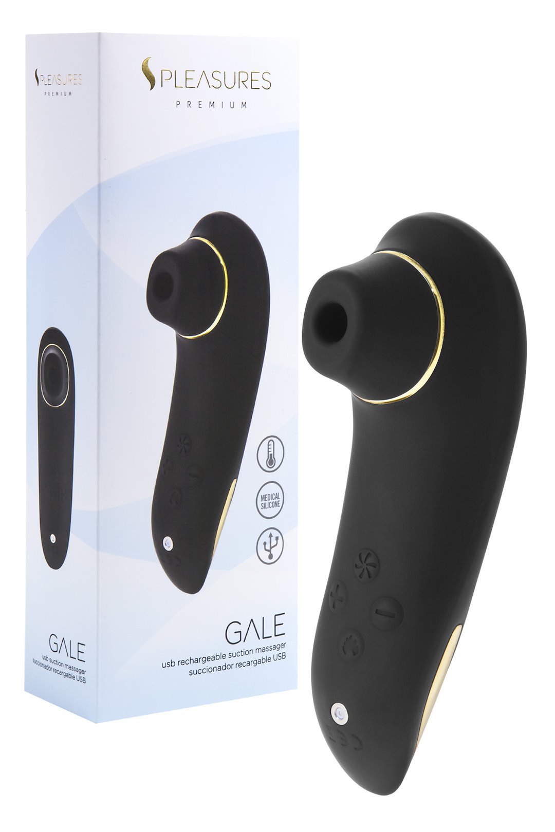 STYMULATOR GALE SUCTION VIBRATOR BLACK