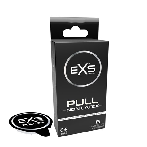 CONDOMS 6 PCS EXS PULL NON-LATEX