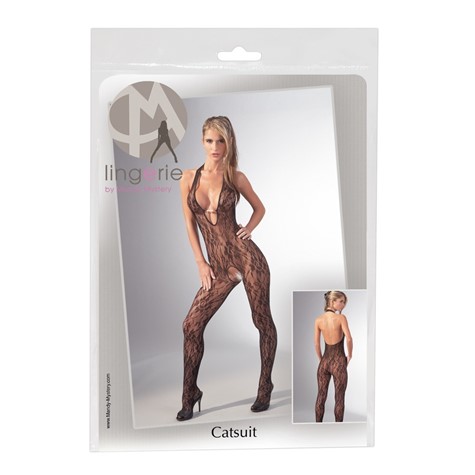 KOMBINEZON CATSUIT WITH PEARLS S/M