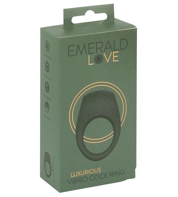 Luxurious Cock Ring Emerald Love