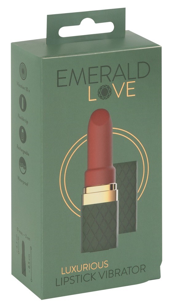Luxurious Lipstick Vibrator Emerald Love