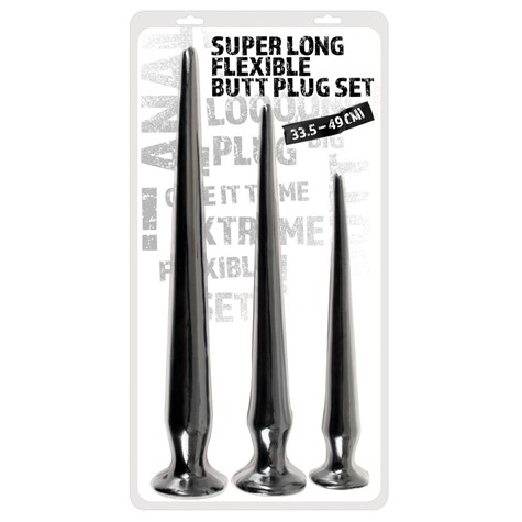 SUPER LONG FLEXIBLE BUTT PLUG SET